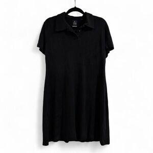 Vintage Callaway Pure Silk Black Polo Golf Dress Women’s Size Large Quiet Luxury